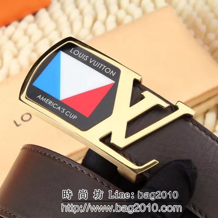 路易威登LV 的LV雙面款式 頭層牛皮 商務休閒 男士皮帶 LHG1584
